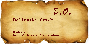 Dolinszki Ottó névjegykártya