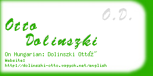 otto dolinszki business card